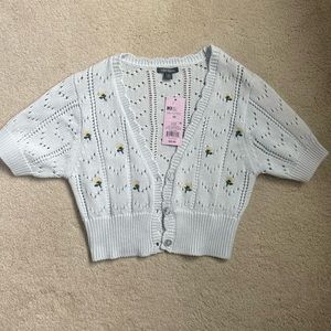 Floral button up top